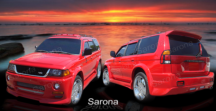 Custom Mitsubishi Montero Sport  SUV/SAV/Crossover Body Kit (2000 - 2003) - $1490.00 (Manufacturer Sarona, Part #MS-017-KT)